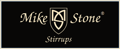 Mike Stone Logo für Website schwarz creme groß mit Rand